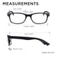 Black Square Reading Glasses For Men & Women