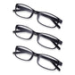 3 Pack - Black Rectangular Reading Glasses For Men & Women