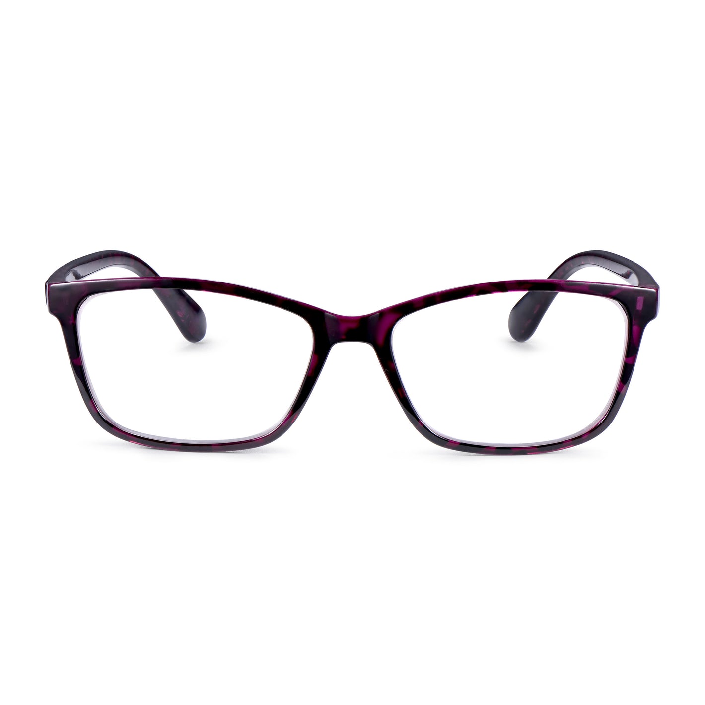 Read Optics Purple Tortoiseshell Rectangular Reading Glasses For Women