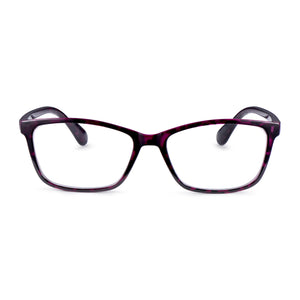 Read Optics Purple Tortoiseshell Rectangular Reading Glasses For Women