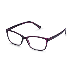 Read Optics Purple Tortoiseshell Rectangular Reading Glasses For Women