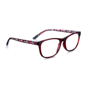 Read Optics Red Rectangular Reading Glasses For Men and Women