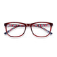 Read Optics Red Rectangular Reading Glasses For Men and Women