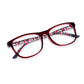 Read Optics Red Rectangular Reading Glasses For Men and Women