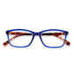 Read Optics Blue and Brown Tortoiseshell Rectangular Reading Glasses For Men & Women