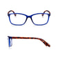3 Pack - Blue and Brown Tortoiseshell Rectangular Reading Glasses For Men & Women