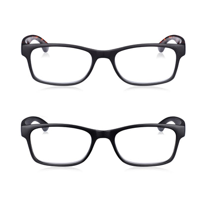 2 Pack Reading Glasses for Men and Women 2 Colours , 2 x Ready to Wear Glasses
