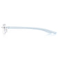 Read Optics Blue Rectangular Rimless Reading Glasses for Men & Women