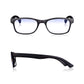 Brown Tortoiseshell Rectangular Blue Light Blocking Reading Glasses for Men & Women