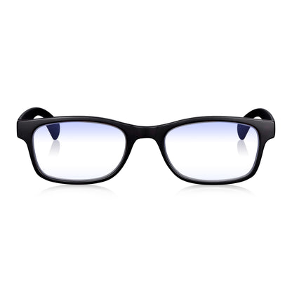 Brown Tortoiseshell Rectangular Blue Light Blocking Reading Glasses for Men & Women