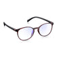 Read Optics Brown Tortoiseshell Round Blue Light Blocking Glasses For Men & Women
