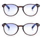 2 Pack - Read Optics Brown Tortoiseshell Round Blue Light Blocking Glasses For Men & Women
