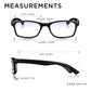 3 Pack - Read Optics Black Rectangular Blue Light Blocking Reading Glasses For Men & Women