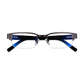 Read Optics Grey Rectangular Half Frame Blue Light Blocking Reading Glasses