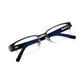 Read Optics Grey Rectangular Half Frame Blue Light Blocking Reading Glasses