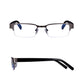 Read Optics Grey Rectangular Half Frame Blue Light Blocking Reading Glasses