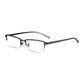 Read Optics Grey Rectangular Half Frame Blue Light Blocking Reading Glasses with Spring Hinges For Men & Women