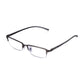 Read Optics Grey Rectangular Half Frame Blue Light Blocking Reading Glasses with Spring Hinges For Men & Women