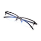 Read Optics Grey Rectangular Half Frame Blue Light Blocking Reading Glasses with Spring Hinges For Men & Women