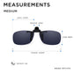 Read Optics Clip-On Sunglasses For Men & Women - Medium