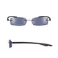 Read Optics Black Rectangular Rimless Reading Sunglasses for Men & Women