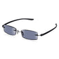 Read Optics Black Rectangular Rimless Reading Sunglasses for Men & Women