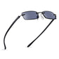 Read Optics Black Rectangular Rimless Reading Sunglasses for Men & Women