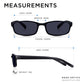 Read Optics Matt Black Rectangular Sun Reading Glasses for Men & Women