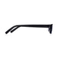 Matt Black Rectangular Semi Rimless Sun Reading Glasses with Spring Hinges For Men & Women