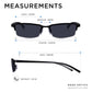 Read Optics Gloss Black Rectangular Half Frame Reading Sun Glasses with Spring Hinges For Men