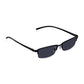 Read Optics Gloss Black Rectangular Half Frame Reading Sun Glasses with Spring Hinges For Men