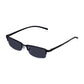 Read Optics Gloss Black Rectangular Half Frame Reading Sun Glasses with Spring Hinges For Men