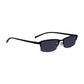 Read Optics Gloss Black Rectangular Half Frame Reading Sun Glasses with Spring Hinges For Men