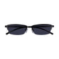 Read Optics Gloss Black Rectangular Half Frame Reading Sun Glasses with Spring Hinges For Men