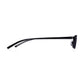 Read Optics Gloss Black Rectangular Half Frame Reading Sun Glasses with Spring Hinges For Men