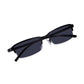 Read Optics Gloss Black Rectangular Half Frame Reading Sun Glasses with Spring Hinges For Men