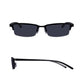 Read Optics Gloss Black Rectangular Half Frame Reading Sun Glasses with Spring Hinges For Men