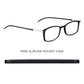 Read Optics Super Thin Black Rectangular Blue Light Blocking Reading Glasses for Men & Women