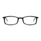 Read Optics Super Thin Black Rectangular Blue Light Blocking Reading Glasses for Men & Women