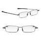 Read Optics Gunmetal Grey Rectangular Flat Folding Reading Glasses For Men & Women