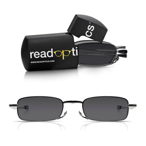 Read Optics Gunmetal Folding Compact Reading Sunglasses UV Protection For Men & Women