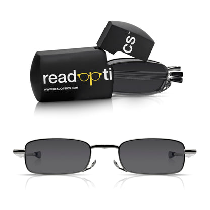 Read Optics Gunmetal Folding Compact Reading Sunglasses UV Protection For Men & Women