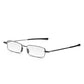 Read Optics Gunmetal Grey Rectangular Flat Folding Reading Glasses For Men & Women