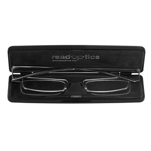 Read Optics Gunmetal Grey Rectangular Flat Folding Reading Glasses For Men & Women